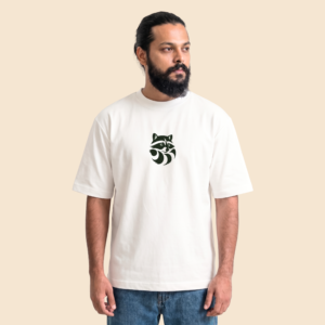 The Bandit Raccoon Embroidered Oversized T-Shirt